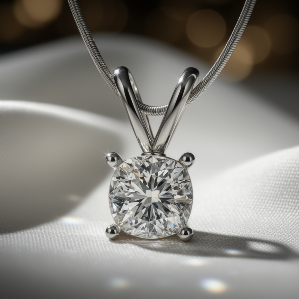 Brilliant Aura Cushion-Cut White Topaz Double-Hook Pendant in Sterling Silver